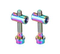 Pernos de titanio para la varilla del vástago - tornillos hexagonales de 2 habitaciones | preciso de perno ligero para bicicleta, bicicleta de montaña, ciclismo de montaña, accesorios de reparaci