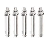 Pernos de tornillo de expansión Pernos de anclaje, 5 piezas Perno de expansión de acero inoxidable M12 Tornillo de expansión hexagonal externo Anclaje de manga de perno Adecuado for concreto