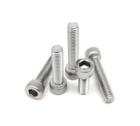 Pernos de tuerca hexagonal acero inoxidable 304, 100 tornillos cabeza en forma copa.(M2x4mm)(M1.6x12mm)