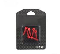 Pernos de vástago de bicicleta de acero M5 x 18 mm con revestimiento de titanio para abrazadera de vástago de manillar y horquilla configuración de fijación de dirección (tornillos rojos)