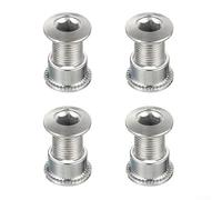 Pernos del plato de la bici de la sola velocidad, 4pcs acero de aleación de alta resistencia CNC 4-Piece Set completo