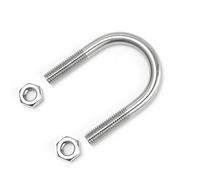 Pernos en forma de acero inoxidable, Kit surtido de pernos en U M12 de acero inoxidable 304 de 33 a 480 mm con tuercas(M12*273 (1 set))