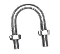 Pernos en forma de acero inoxidable, Pernos en U M10 de acero inoxidable 304 con 2 tuercas, abrazadera de tubo en forma de U, varios tamaños(M10*273)