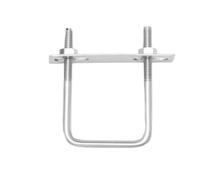 Pernos en U cuadrados de acero inoxidable 304 con tuercas M6 M8 M10 1/2 piezas Abrazadera de tubo resistente 20-100 mm de ancho interior(M10x50x120 1pc)