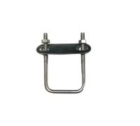 Pernos en U cuadrados, juego de abrazaderas de tubo en ángulo recto con perno en U de acero inoxidable 304, varios tamaños(M8x61x60)