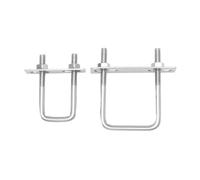 Pernos en U cuadrados, Tamaños múltiples de la abrazadera ángulo recto del perno cuadrado U acero inoxidable 304(M10x70x250mm 1pcs)