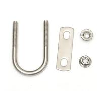 Pernos en U de acero inoxidable, Kit de pernos en U acero inoxidable 304 M10 con tuercas brida for deflector varios tamaños(M10*63 * 97)