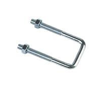 Pernos en U galvanizados de acero al carbono | Múltiples tamaños for sujetar tuberías, cables y componentes(2pcs M8x100x150)