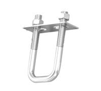Pernos en U, kit de pernos en U cuadrados de acero inoxidable M6/M8/M10 1/2/5 paquete con tuercas y placas de marco(M8*50 * 140(1 set))