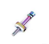 Pernos fijos para tija de sillín de bicicleta M5 30/40 mm, tornillo de aleación con rosca lisa y cabeza hexagonal para fijación estable del sillín de bicicleta (M5 x 40 mm, arcoíris)