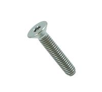 Pernos hexagonales avellanados de titanio, tornillos de cabeza plana M4 M5 M6 for impresoras 3D, maquinaria electrónica y bicicleta, coche, motocicleta, bricolaje(Silver,4 PIECES_15MM_M5)