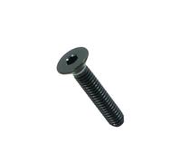 Pernos hexagonales avellanados de titanio, tornillos de cabeza plana M4 M5 M6 for impresoras 3D, maquinaria electrónica, bicicleta(Black,10 PIECES_40MM_M6)