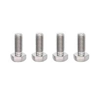 Pernos hexagonales de titanio gr2 tornillos de cabeza hexagonal din933 m10 m12 m14 m16 m18 m20 (2,M10 x 45 mm)