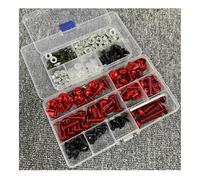 Pernos Kit Sujetador 1 Juego De Tornillos Y Pernos para Carenado Motocicleta para Yamaha Tmax500 2001-2011 Clips, Tuercas Cubierta Lateral Completa Acero Completo Tuercas(Rojo)