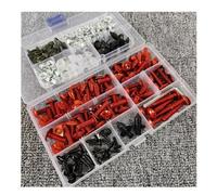 Pernos Kit Sujetador Kit De Tornillos Y Pernos Carenado Motocicleta para Aprilia Tuono V4 R APRC 1100 RR-Factory 660 Concept Carrocería, Arandelas Tuercas Completo Tuercas(Rojo)