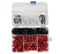 Pernos Kit Sujetador Kit De Tornillos Y Pernos para Carenado Motocicleta para Ducati Multistrada 1200 1200S Pikes Peak/Sport/Touring 2012-2025 Juego Tuercas Completo Tuercas(Rojo)