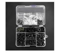 Pernos Kit Sujetador Tornillos Carenado De Motocicleta para para CBR600RR 2005-2006 Kit Clips Sujeción Carrocería, Juego Completo Tuercas Aleación Aluminio Completo Tuercas(Negro)