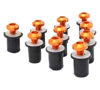 Pernos Parabrisas Para YAMAHA YZF R15 R25 R125 R1 600R R1M R1S YZF600R LS: Kit De Tornillos Carenado Parabrisas Tuerca(Orange)