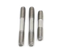 Pernos prisioneros de acero inoxidable, varilla tornillo, diente, perno doble cabeza(100mm,M6 2pcs)