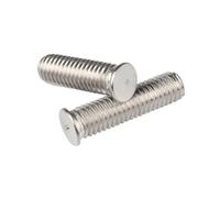 Pernos prisioneros de soldadura de acero inoxidable M4 M5 M6 M8, clavos de tornillos de soldadura por descarga de condensador(M4x16mm-(100Pcs))
