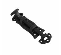 Pernos rectos antiguos negros de 8 pulgadas, perno deslizante de hierro fundido tradicional para puertas de madera internas y externas, puertas de cobertizo y puertas, paquete de 1