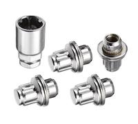Pernos Tuercas Rueda Coche Para Toyota Para 4 Runner 1993-2002 | 4PCS M12 X 1.5 Pernos De Bloqueo De Rueda Tuercas De Aluminio Con Llave De Zócalo Pernos Rueda