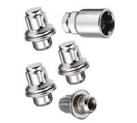 Pernos Tuercas Rueda Coche Para Toyota Para Hilux 1983-2014 | 4PCS M12 X 1.5 Pernos De Bloqueo De Rueda Tuercas De Aluminio Con Llave De Zócalo Rueda Tornillos Coche