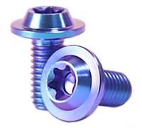 Pernos ultraligeros para jaula de botella de agua para bicicleta, tornillos de cabeza de armadura de aleación Ti M5 x 10 mm, anodizados resistentes al óxido para ciclismo de montaña de carretera