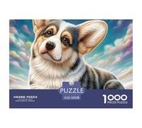 Pero de Gales Juego Familiar De Puzzle con La Nitidez De La Alta Definición - El Regalo Navideño Que Unirá A Mujeres, Hombres, Adultos Y Niños (A Partir De 14 Años) 52x38cm/1000pcs
