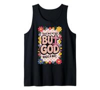 Pero Dios, Lazo Floral Cristiano Rosa, Adolescente, niñas, Escritura, Mujer Camiseta sin Mangas