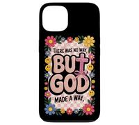 Pero Dios, Lazo Floral Cristiano Rosa, Adolescente, niñas, Escritura, Mujer Carcasa para iPhone 13