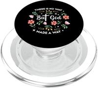 Pero Dios No Hay Manera Hecho De Una Manera Culto Floral Cristiano PopSockets PopGrip para MagSafe