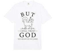 Pero Dios Todavía Confío en Dios Fe Cristiana Cordero Creyente Comfort Colors Adult Heavyweight T-Shirt