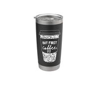 Pero el primer café divertido adicto a la cafeína Vaso térmico de acero inoxidable de doble pared