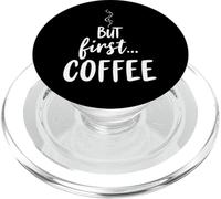 Pero el Primer Estado de ánimo de la mañana del café PopSockets PopGrip para MagSafe