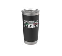 Pero entonces recuerdo que soy italiano Vaso térmico de acero inoxidable de doble pared