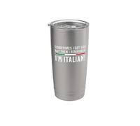 Pero entonces recuerdo que soy italiano Vaso térmico de acero inoxidable de doble pared