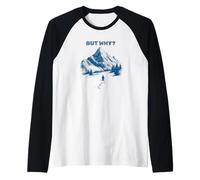Pero por qué - Nihilista - Pingüino - Montañas - Long Road - Nieve Camiseta Manga Raglan
