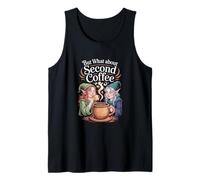 Pero, ¿qué pasa con el segundo café? Café divertido Camiseta sin Mangas