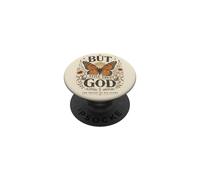 Pero Todavía Confío en Dios Fe Cristiana Mariposa PopSockets PopGrip Adhesivo
