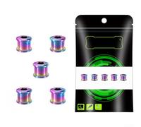 Peronos para bloqueo para plato Único 6.5mm Vibración Peronos | para tuerca-tornillo, anti-vibraciones, fijación estable, seguridad en terrenos difíciles, instalación rápida(colorful)
