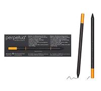 Perpetua Lapiz Ecológico de Grafito Reciclado con Borrador Color Naranja Fusionado No Tóxico, Diseño y Tecnología Unidos para el Placer de Escribir y Dibujar - Lapiz Eterno o Casi, Ideal para Regalo