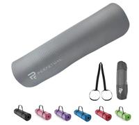 PERPETUAL Esterilla de Yoga y Pilates 10/15mm - Mat Antideslizante - Con Correa y Bolsa de Transporte - Colchoneta Gruesa y Plegable - Hombre/Mujer - Gimnasia, Fitness y Ejercicios - Gimnasio en Casa