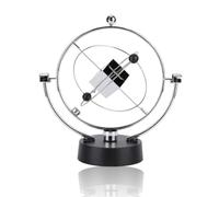 Perpetual Motion Desktop Decor, Rotating Electromagnetic Pendulum Physics Model Kinetic Art Asteroid Magnetic Swing Orbital Craft for Office Tabletop Decoration