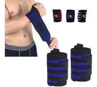 Perpetual Muñequera Fitness Gimnasio (Azul)
