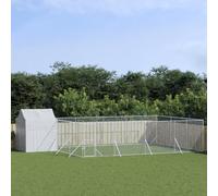 Perrera de Exterior con toldo Acero galvanizado Plata 10x6x2,5m, ZEYUAN Parque para Perros, Valla Perros, Corralito para Perros, Parque para Perros Cachorros, Corral Perro - 3190480