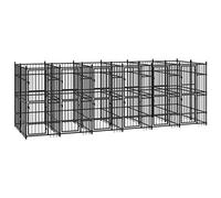 Perrera de Exterior de Acero 11,06 m², Xichuzi Parque para Perros, Valla Perros, Corralito para Perros, Parque para Perros Cachorros, Corral Perro, Vallado para Perros - 3097941