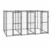 Perrera de Exterior de Acero 7,26 m², Xichuzi Parque para Perros, Valla Perros, Corralito para Perros, Parque para Perros Cachorros, Corral Perro, Vallado para Perros - 3082261