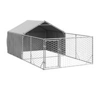 Perrera Exterior para Perros: Segura y Cómoda, Acero Galvanizado, 4x2x1.5m, para Mascotas