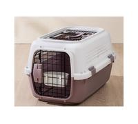 Perrera para Perros Air Box Cat Cage Checked Pet Breathable Travel Large Capacity Dog Portable Car Space Capsule(Purple)